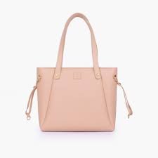 Chic Peach Tote Handbag – Elegant Everyday Soft-Hue Shoulder Bag