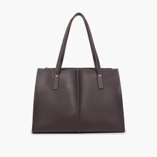 Sophisticated Dark Brown Structured Tote – Executive Work & Everyday Bag