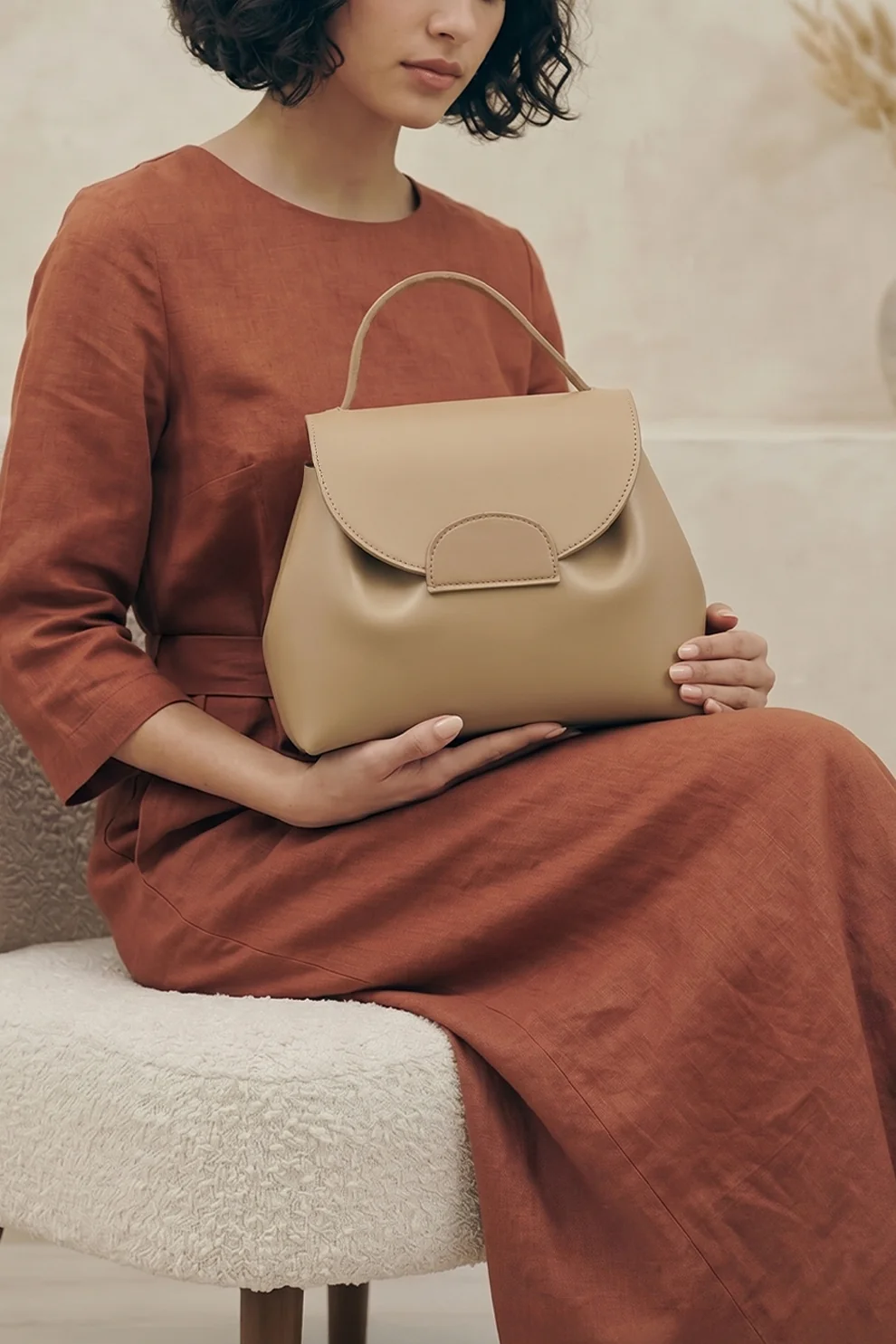 Crossbody Polene Numero – Beige