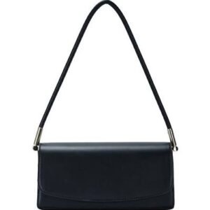 Classic Black Rectangular Shoulder Bag – Minimalist Chic Handbag
