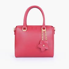 Vibrant Pink & Red Statement Handbag – Bold Chic Tote